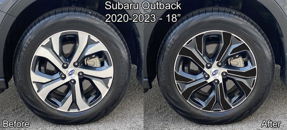 Vinyl Wheel Overlays for Subaru Outback 2020-2023 18